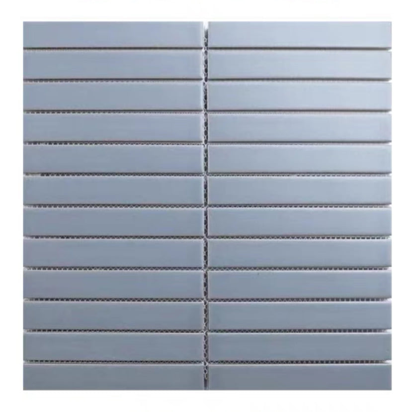 โมเสค TIMELESS TILES RM STRIP MOSAIC TILES 29.5X28 ซม. ผิวด้าน สีเทา (ราคา/ตร.ม.)_0